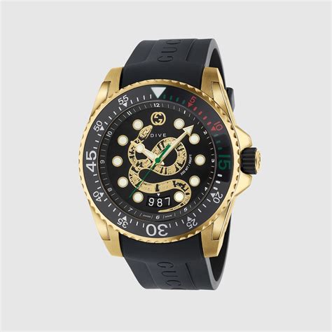 gucci watches snake|Gucci dive watch 45mm snake.